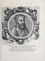 An illustration from Icones veterum aliquot, ac recentium medicorum, philosophorumque elegiolis suis editae (1574)