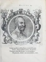 An illustration from Icones veterum aliquot, ac recentium medicorum, philosophorumque elegiolis suis editae (1574)