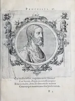 An illustration from Icones veterum aliquot, ac recentium medicorum, philosophorumque elegiolis suis editae (1574)