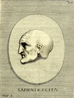 Picture 61 of 270 from Iconografia, cioè disegni d'imagini de famosissimi monarchi, regi, filosofi, poeti ed oratori dell'antichità, cauati (1669), leaf 116