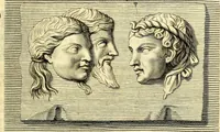 An illustration from Iconografia, cioè disegni d'imagini de famosissimi monarchi, regi, filosofi, poeti ed oratori dell'antichità, cauati (1669)
