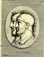 Picture 144 of 270 from Iconografia, cioè disegni d'imagini de famosissimi monarchi, regi, filosofi, poeti ed oratori dell'antichità, cauati (1669), leaf 268