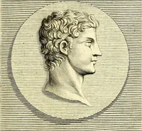 An illustration from Iconografia, cioè disegni d'imagini de famosissimi monarchi, regi, filosofi, poeti ed oratori dell'antichità, cauati (1669)