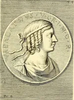 Picture 192 of 270 from Iconografia, cioè disegni d'imagini de famosissimi monarchi, regi, filosofi, poeti ed oratori dell'antichità, cauati (1669), leaf 352