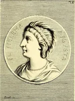 Picture 195 of 270 from Iconografia, cioè disegni d'imagini de famosissimi monarchi, regi, filosofi, poeti ed oratori dell'antichità, cauati (1669), leaf 356