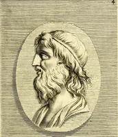 Picture 16 of 270 from Iconografia, cioè disegni d'imagini de famosissimi monarchi, regi, filosofi, poeti ed oratori dell'antichità, cauati (1669), leaf 38