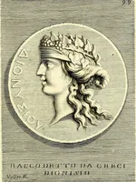 Picture 246 of 270 from Iconografia, cioè disegni d'imagini de famosissimi monarchi, regi, filosofi, poeti ed oratori dell'antichità, cauati (1669), leaf 440