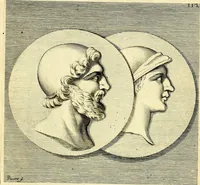 Picture 267 of 270 from Iconografia, cioè disegni d'imagini de famosissimi monarchi, regi, filosofi, poeti ed oratori dell'antichità, cauati (1669), leaf 478