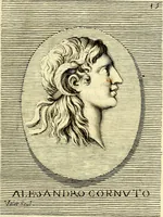 Picture 46 of 270 from Iconografia, cioè disegni d'imagini de famosissimi monarchi, regi, filosofi, poeti ed oratori dell'antichità, cauati (1669), leaf 90