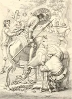 An illustration from An iconography of Don Quixote. 1605-1895 (1895)