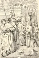 An illustration from An iconography of Don Quixote. 1605-1895 (1895)