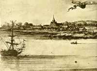 Picture 15 of 133 from The iconography of Manhattan Island, 1498-1909 : compiled from original sources and illustrated by photo-intaglio reproductions of important maps, plans, views, and documents in public and private collections (1915), leaf 187