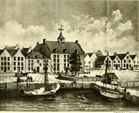 An illustration from The iconography of Manhattan Island, 1498-1909 : compiled from original sources and illustrated by photo-intaglio reproductions of important maps, plans, views, and documents in public and private collections (1915)