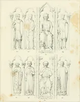 An illustration from Iconography of the west front of Wells cathedral, with an appendix on the sculptures of other medieval churches in England; (1851)