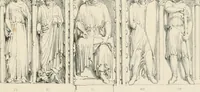 An illustration from Iconography of the west front of Wells cathedral, with an appendix on the sculptures of other medieval churches in England; (1851)