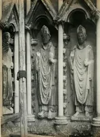 An illustration from Iconography of the west front of Wells cathedral, with an appendix on the sculptures of other medieval churches in England; (1851)