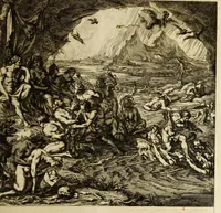 Picture 6 of 14 from Iconologia deorum, oder Abbildung der götter : welche von den alten verehret Worden ... samt dero eigentlicher Beschreibung und Erklärung der heidnischen Tempel-ceremonien, auch Vorbildung der thiere und anderer Sachen ... (1680), leaf 171