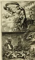 An illustration from Iconologia deorum, oder Abbildung der götter : welche von den alten verehret Worden ... samt dero eigentlicher Beschreibung und Erklärung der heidnischen Tempel-ceremonien, auch Vorbildung der thiere und anderer Sachen ... (1680)
