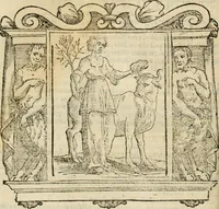 An illustration from Iconologia di Cesare Ripa perugino, cavre. de sti. Mauritio, e Lazzaro : nella quale si descriuono diuerse imagini di virtù, vitij, affetti, passioni humane, arti, discipline, humori, elementi, corpi celesti, prouincie d'Italia, fiumi, tutte le parti del mondo, ed altere infinite materie : opera vtile ad oratori, predicatori, poeti, pittori, scultori, disegnatori, e ad ogni studioso .. (1613)