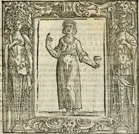 An illustration from Iconologia di Cesare Ripa perugino, cavre. de sti. Mauritio, e Lazzaro : nella quale si descriuono diuerse imagini di virtù, vitij, affetti, passioni humane, arti, discipline, humori, elementi, corpi celesti, prouincie d'Italia, fiumi, tutte le parti del mondo, ed altere infinite materie : opera vtile ad oratori, predicatori, poeti, pittori, scultori, disegnatori, e ad ogni studioso .. (1613)