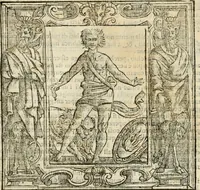 An illustration from Iconologia di Cesare Ripa perugino, cavre. de sti. Mauritio, e Lazzaro : nella quale si descriuono diuerse imagini di virtù, vitij, affetti, passioni humane, arti, discipline, humori, elementi, corpi celesti, prouincie d'Italia, fiumi, tutte le parti del mondo, ed altere infinite materie : opera vtile ad oratori, predicatori, poeti, pittori, scultori, disegnatori, e ad ogni studioso .. (1613)