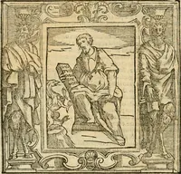 An illustration from Iconologia di Cesare Ripa perugino, cavre. de sti. Mauritio, e Lazzaro : nella quale si descriuono diuerse imagini di virtù, vitij, affetti, passioni humane, arti, discipline, humori, elementi, corpi celesti, prouincie d'Italia, fiumi, tutte le parti del mondo, ed altere infinite materie : opera vtile ad oratori, predicatori, poeti, pittori, scultori, disegnatori, e ad ogni studioso .. (1613)