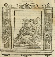 An illustration from Iconologia di Cesare Ripa perugino, cavre. de sti. Mauritio, e Lazzaro : nella quale si descriuono diuerse imagini di virtù, vitij, affetti, passioni humane, arti, discipline, humori, elementi, corpi celesti, prouincie d'Italia, fiumi, tutte le parti del mondo, ed altere infinite materie : opera vtile ad oratori, predicatori, poeti, pittori, scultori, disegnatori, e ad ogni studioso .. (1613)
