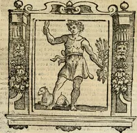 An illustration from Iconologia di Cesare Ripa perugino, cavre. de sti. Mauritio, e Lazzaro : nella quale si descriuono diuerse imagini di virtù, vitij, affetti, passioni humane, arti, discipline, humori, elementi, corpi celesti, prouincie d'Italia, fiumi, tutte le parti del mondo, ed altere infinite materie : opera vtile ad oratori, predicatori, poeti, pittori, scultori, disegnatori, e ad ogni studioso .. (1613)