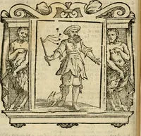 An illustration from Iconologia di Cesare Ripa perugino, cavre. de sti. Mauritio, e Lazzaro : nella quale si descriuono diuerse imagini di virtù, vitij, affetti, passioni humane, arti, discipline, humori, elementi, corpi celesti, prouincie d'Italia, fiumi, tutte le parti del mondo, ed altere infinite materie : opera vtile ad oratori, predicatori, poeti, pittori, scultori, disegnatori, e ad ogni studioso .. (1613)