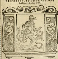 Picture 64 of 209 from Iconologia di Cesare Ripa perugino, cavre. de sti. Mauritio, e Lazzaro : nella quale si descriuono diuerse imagini di virtù, vitij, affetti, passioni humane, arti, discipline, humori, elementi, corpi celesti, prouincie d'Italia, fiumi, tutte le parti del mondo, ed altere infinite materie : opera vtile ad oratori, predicatori, poeti, pittori, scultori, disegnatori, e ad ogni studioso .. (1613), leaf 208