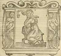 An illustration from Iconologia di Cesare Ripa perugino, cavre. de sti. Mauritio, e Lazzaro : nella quale si descriuono diuerse imagini di virtù, vitij, affetti, passioni humane, arti, discipline, humori, elementi, corpi celesti, prouincie d'Italia, fiumi, tutte le parti del mondo, ed altere infinite materie : opera vtile ad oratori, predicatori, poeti, pittori, scultori, disegnatori, e ad ogni studioso .. (1613)