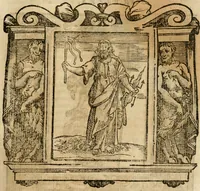 An illustration from Iconologia di Cesare Ripa perugino, cavre. de sti. Mauritio, e Lazzaro : nella quale si descriuono diuerse imagini di virtù, vitij, affetti, passioni humane, arti, discipline, humori, elementi, corpi celesti, prouincie d'Italia, fiumi, tutte le parti del mondo, ed altere infinite materie : opera vtile ad oratori, predicatori, poeti, pittori, scultori, disegnatori, e ad ogni studioso .. (1613)