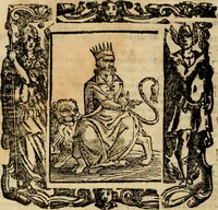 An illustration from Iconologia di Cesare Ripa perugino, cavre. de sti. Mauritio, e Lazzaro : nella quale si descriuono diuerse imagini di virtù, vitij, affetti, passioni humane, arti, discipline, humori, elementi, corpi celesti, prouincie d'Italia, fiumi, tutte le parti del mondo, ed altere infinite materie : opera vtile ad oratori, predicatori, poeti, pittori, scultori, disegnatori, e ad ogni studioso .. (1613)