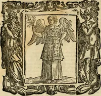 An illustration from Iconologia di Cesare Ripa perugino, cavre. de sti. Mauritio, e Lazzaro : nella quale si descriuono diuerse imagini di virtù, vitij, affetti, passioni humane, arti, discipline, humori, elementi, corpi celesti, prouincie d'Italia, fiumi, tutte le parti del mondo, ed altere infinite materie : opera vtile ad oratori, predicatori, poeti, pittori, scultori, disegnatori, e ad ogni studioso .. (1613)