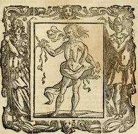 An illustration from Iconologia di Cesare Ripa perugino, cavre. de sti. Mauritio, e Lazzaro : nella quale si descriuono diuerse imagini di virtù, vitij, affetti, passioni humane, arti, discipline, humori, elementi, corpi celesti, prouincie d'Italia, fiumi, tutte le parti del mondo, ed altere infinite materie : opera vtile ad oratori, predicatori, poeti, pittori, scultori, disegnatori, e ad ogni studioso .. (1613)