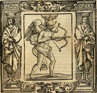 An illustration from Iconologia di Cesare Ripa perugino, cavre. de sti. Mauritio, e Lazzaro : nella quale si descriuono diuerse imagini di virtù, vitij, affetti, passioni humane, arti, discipline, humori, elementi, corpi celesti, prouincie d'Italia, fiumi, tutte le parti del mondo, ed altere infinite materie : opera vtile ad oratori, predicatori, poeti, pittori, scultori, disegnatori, e ad ogni studioso .. (1613)