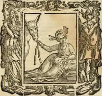 An illustration from Iconologia di Cesare Ripa perugino, cavre. de sti. Mauritio, e Lazzaro : nella quale si descriuono diuerse imagini di virtù, vitij, affetti, passioni humane, arti, discipline, humori, elementi, corpi celesti, prouincie d'Italia, fiumi, tutte le parti del mondo, ed altere infinite materie : opera vtile ad oratori, predicatori, poeti, pittori, scultori, disegnatori, e ad ogni studioso .. (1613)