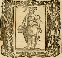 An illustration from Iconologia di Cesare Ripa perugino, cavre. de sti. Mauritio, e Lazzaro : nella quale si descriuono diuerse imagini di virtù, vitij, affetti, passioni humane, arti, discipline, humori, elementi, corpi celesti, prouincie d'Italia, fiumi, tutte le parti del mondo, ed altere infinite materie : opera vtile ad oratori, predicatori, poeti, pittori, scultori, disegnatori, e ad ogni studioso .. (1613)