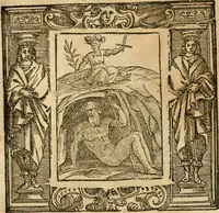 An illustration from Iconologia di Cesare Ripa perugino, cavre. de sti. Mauritio, e Lazzaro : nella quale si descriuono diuerse imagini di virtù, vitij, affetti, passioni humane, arti, discipline, humori, elementi, corpi celesti, prouincie d'Italia, fiumi, tutte le parti del mondo, ed altere infinite materie : opera vtile ad oratori, predicatori, poeti, pittori, scultori, disegnatori, e ad ogni studioso .. (1613)