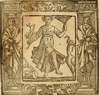 An illustration from Iconologia di Cesare Ripa perugino, cavre. de sti. Mauritio, e Lazzaro : nella quale si descriuono diuerse imagini di virtù, vitij, affetti, passioni humane, arti, discipline, humori, elementi, corpi celesti, prouincie d'Italia, fiumi, tutte le parti del mondo, ed altere infinite materie : opera vtile ad oratori, predicatori, poeti, pittori, scultori, disegnatori, e ad ogni studioso .. (1613)