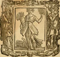 An illustration from Iconologia di Cesare Ripa perugino, cavre. de sti. Mauritio, e Lazzaro : nella quale si descriuono diuerse imagini di virtù, vitij, affetti, passioni humane, arti, discipline, humori, elementi, corpi celesti, prouincie d'Italia, fiumi, tutte le parti del mondo, ed altere infinite materie : opera vtile ad oratori, predicatori, poeti, pittori, scultori, disegnatori, e ad ogni studioso .. (1613)