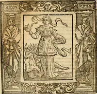 An illustration from Iconologia di Cesare Ripa perugino, cavre. de sti. Mauritio, e Lazzaro : nella quale si descriuono diuerse imagini di virtù, vitij, affetti, passioni humane, arti, discipline, humori, elementi, corpi celesti, prouincie d'Italia, fiumi, tutte le parti del mondo, ed altere infinite materie : opera vtile ad oratori, predicatori, poeti, pittori, scultori, disegnatori, e ad ogni studioso .. (1613)