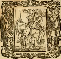 An illustration from Iconologia di Cesare Ripa perugino, cavre. de sti. Mauritio, e Lazzaro : nella quale si descriuono diuerse imagini di virtù, vitij, affetti, passioni humane, arti, discipline, humori, elementi, corpi celesti, prouincie d'Italia, fiumi, tutte le parti del mondo, ed altere infinite materie : opera vtile ad oratori, predicatori, poeti, pittori, scultori, disegnatori, e ad ogni studioso .. (1613)