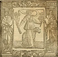 An illustration from Iconologia di Cesare Ripa perugino, cavre. de sti. Mauritio, e Lazzaro : nella quale si descriuono diuerse imagini di virtù, vitij, affetti, passioni humane, arti, discipline, humori, elementi, corpi celesti, prouincie d'Italia, fiumi, tutte le parti del mondo, ed altere infinite materie : opera vtile ad oratori, predicatori, poeti, pittori, scultori, disegnatori, e ad ogni studioso .. (1613)