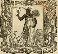 An illustration from Iconologia di Cesare Ripa perugino, cavre. de sti. Mauritio, e Lazzaro : nella quale si descriuono diuerse imagini di virtù, vitij, affetti, passioni humane, arti, discipline, humori, elementi, corpi celesti, prouincie d'Italia, fiumi, tutte le parti del mondo, ed altere infinite materie : opera vtile ad oratori, predicatori, poeti, pittori, scultori, disegnatori, e ad ogni studioso .. (1613)