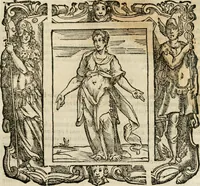 An illustration from Iconologia di Cesare Ripa perugino, cavre. de sti. Mauritio, e Lazzaro : nella quale si descriuono diuerse imagini di virtù, vitij, affetti, passioni humane, arti, discipline, humori, elementi, corpi celesti, prouincie d'Italia, fiumi, tutte le parti del mondo, ed altere infinite materie : opera vtile ad oratori, predicatori, poeti, pittori, scultori, disegnatori, e ad ogni studioso .. (1613)