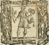 An illustration from Iconologia di Cesare Ripa perugino, cavre. de sti. Mauritio, e Lazzaro : nella quale si descriuono diuerse imagini di virtù, vitij, affetti, passioni humane, arti, discipline, humori, elementi, corpi celesti, prouincie d'Italia, fiumi, tutte le parti del mondo, ed altere infinite materie : opera vtile ad oratori, predicatori, poeti, pittori, scultori, disegnatori, e ad ogni studioso .. (1613)