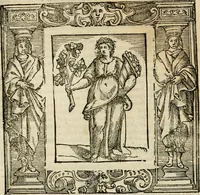 An illustration from Iconologia di Cesare Ripa perugino, cavre. de sti. Mauritio, e Lazzaro : nella quale si descriuono diuerse imagini di virtù, vitij, affetti, passioni humane, arti, discipline, humori, elementi, corpi celesti, prouincie d'Italia, fiumi, tutte le parti del mondo, ed altere infinite materie : opera vtile ad oratori, predicatori, poeti, pittori, scultori, disegnatori, e ad ogni studioso .. (1613)