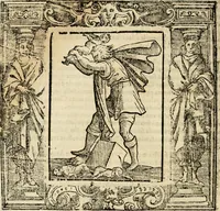 An illustration from Iconologia di Cesare Ripa perugino, cavre. de sti. Mauritio, e Lazzaro : nella quale si descriuono diuerse imagini di virtù, vitij, affetti, passioni humane, arti, discipline, humori, elementi, corpi celesti, prouincie d'Italia, fiumi, tutte le parti del mondo, ed altere infinite materie : opera vtile ad oratori, predicatori, poeti, pittori, scultori, disegnatori, e ad ogni studioso .. (1613)