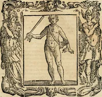 An illustration from Iconologia di Cesare Ripa perugino, cavre. de sti. Mauritio, e Lazzaro : nella quale si descriuono diuerse imagini di virtù, vitij, affetti, passioni humane, arti, discipline, humori, elementi, corpi celesti, prouincie d'Italia, fiumi, tutte le parti del mondo, ed altere infinite materie : opera vtile ad oratori, predicatori, poeti, pittori, scultori, disegnatori, e ad ogni studioso .. (1613)